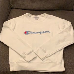 White Champion sweatshirt
